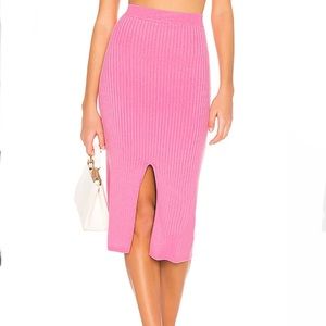 Free People | Skyline Knit Midi Skirt w Slit, L